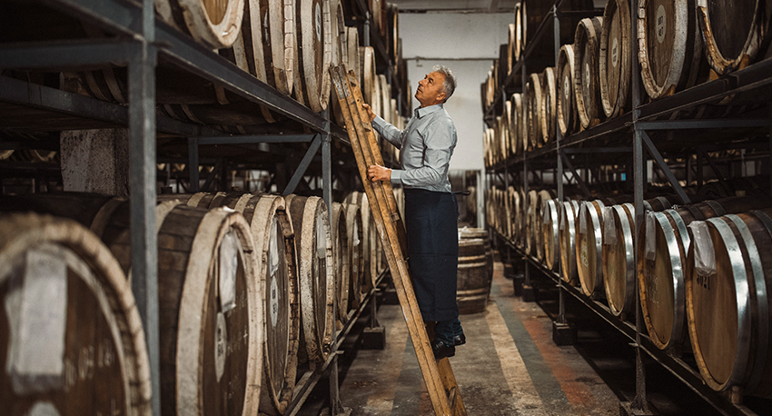 Barrels: Barrel aged rum